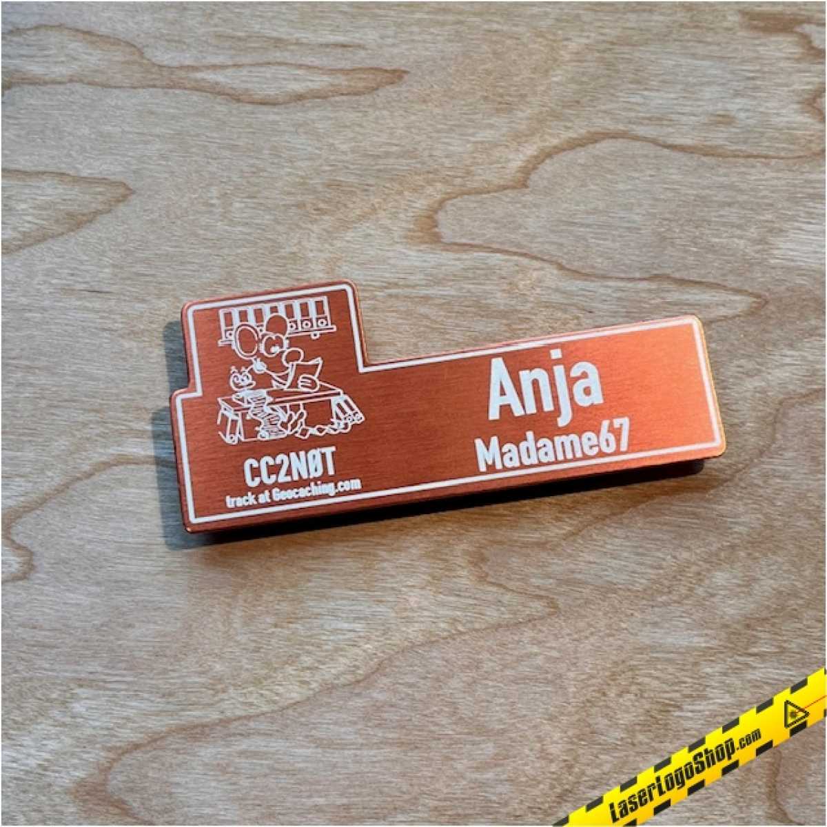 Alu Magnet-Namensschild